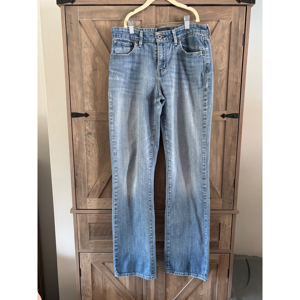 Levis Demi Curve Classic Straight Leg Jeans Medium Wash Blue Denim 10/32